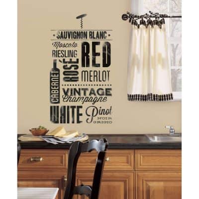 Wine Lovers Peel and Stick Wall Decals