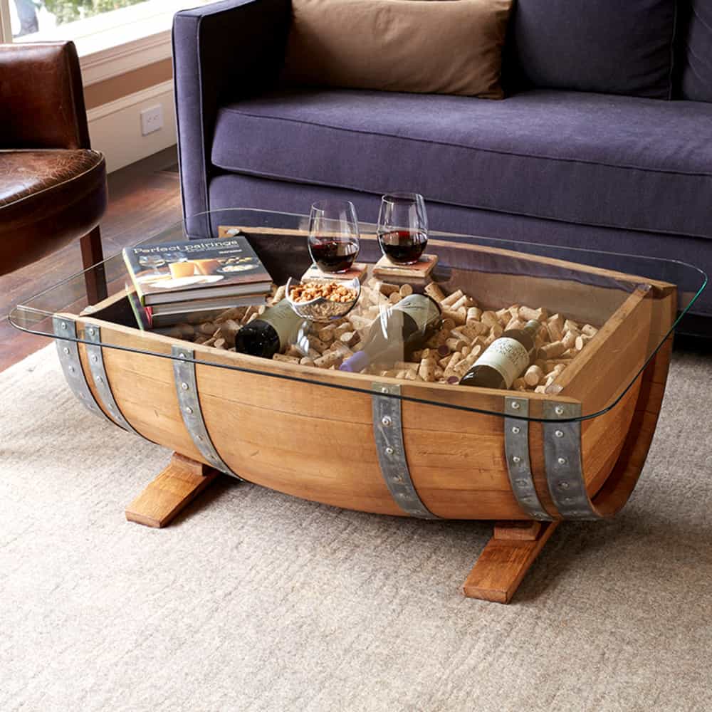 Wine Barrel Coffee Table