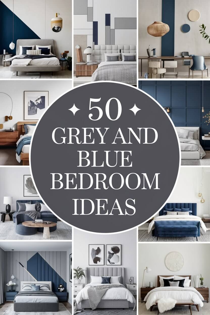 50 Stunning Grey and Blue Bedroom Ideas You’ll Love Decor Snob