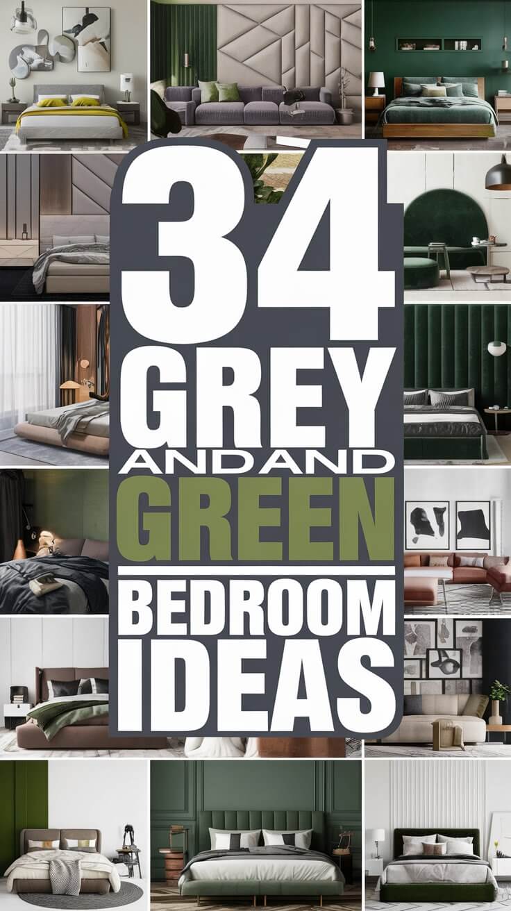34 Inspiring Grey and Green Bedroom Ideas for a Serene Retreat - Decor Snob
