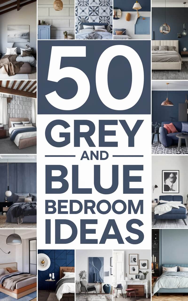 50 Stunning Grey and Blue Bedroom Ideas You’ll Love - Decor Snob