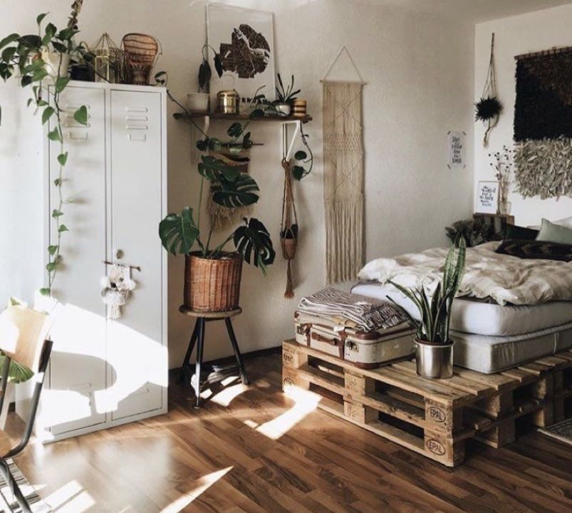 aesthetic bedroom plants