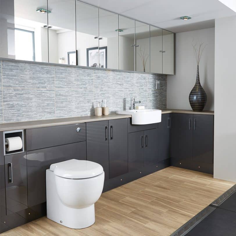 Inspiration for a contemporary bathroom remodel in Hertfordshire