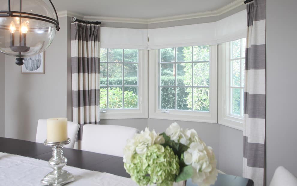 Hang Curtains In A Bay Window, How To Put Curtains On A Bay Window