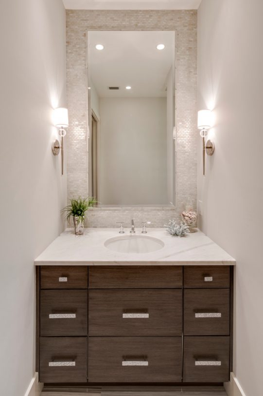 bevelled edge bathroom mirror