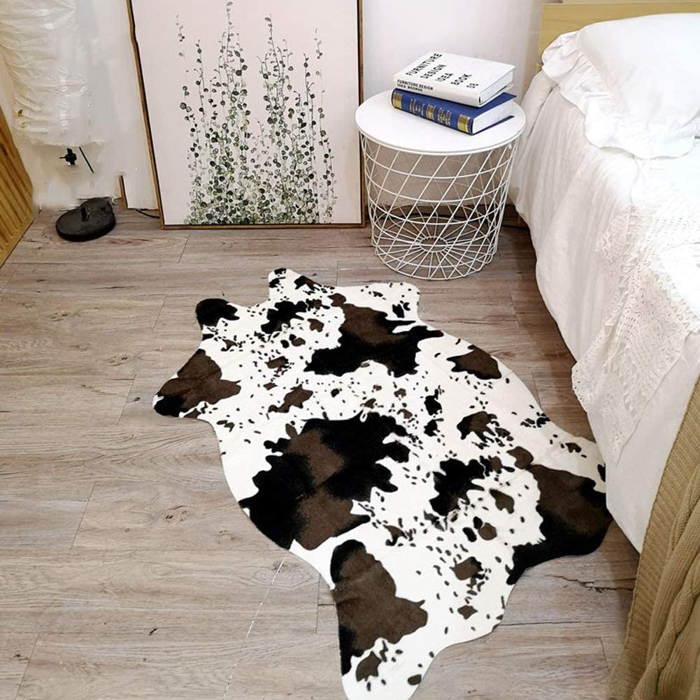 cowhide rug bedroom