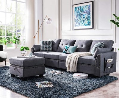 23 Gray Couch Living Room Ideas Best, What Color Rug Goes With A Grey Leather Couch