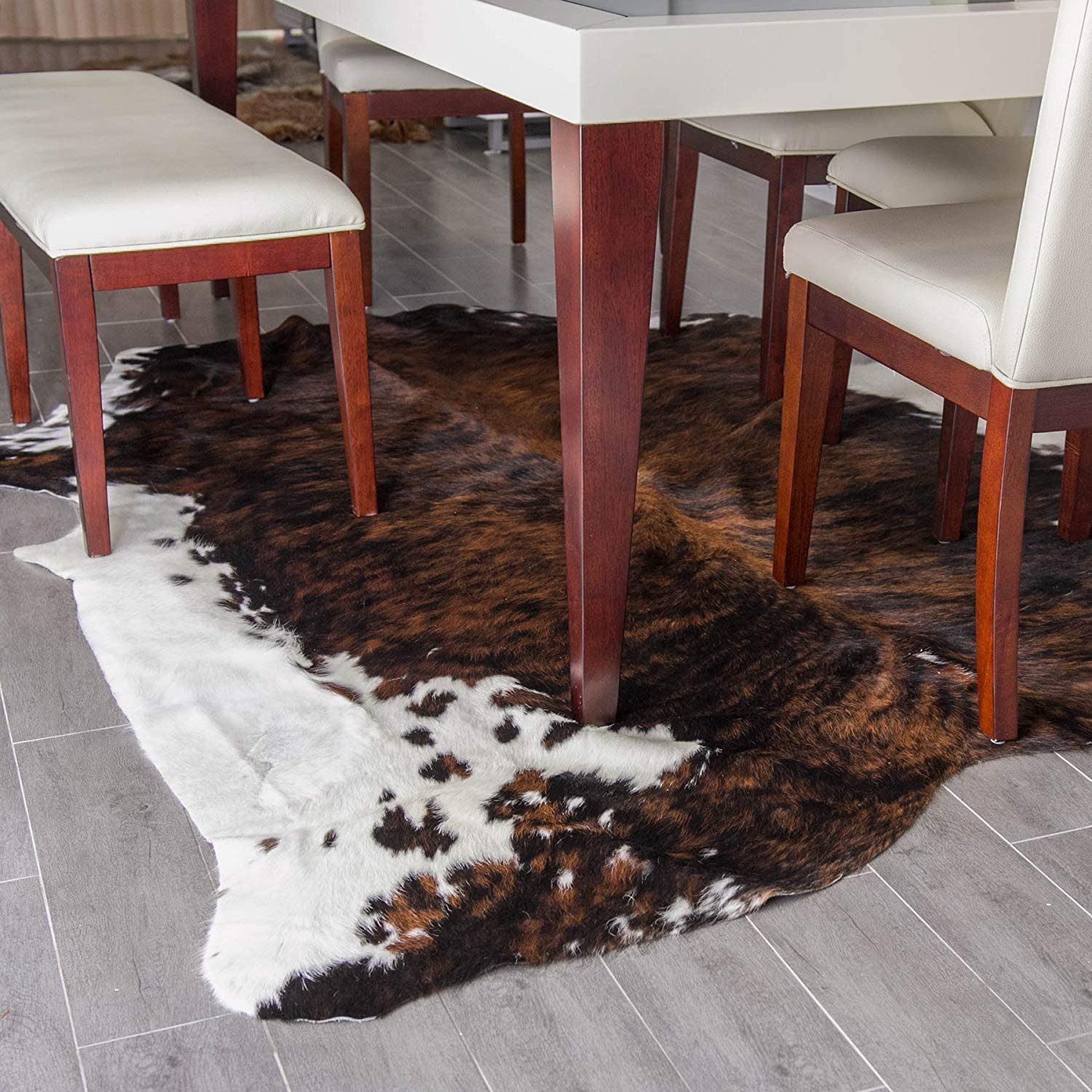 large cowhide rug