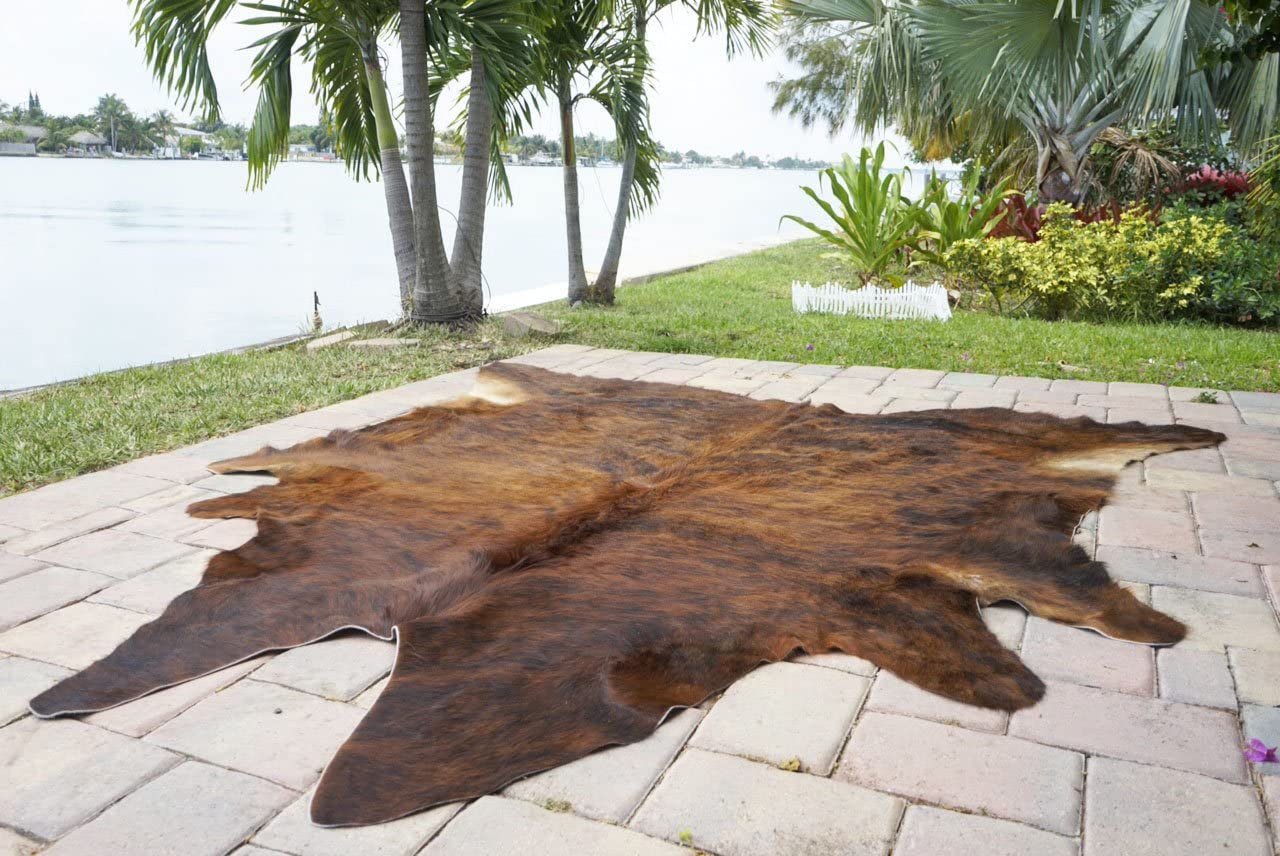 outdoor cowhide rug