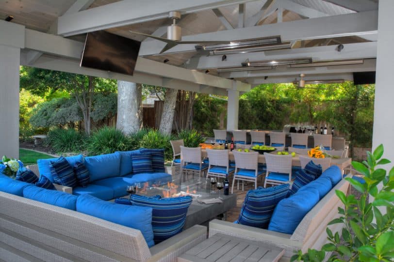 Outdoor Television in Outdoor Kitchen