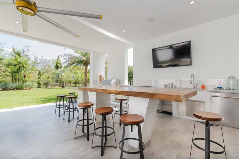 Outdoor Television in Outdoor Kitchen