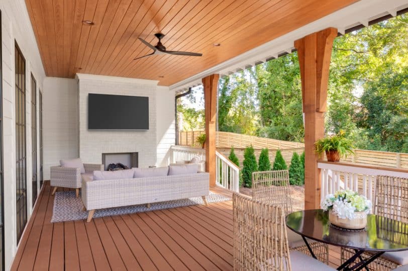 Outdoor Television in Mounted