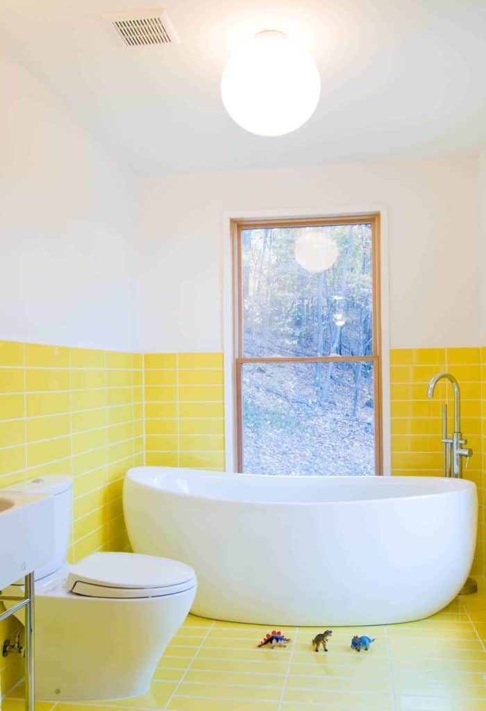 Mustard Yellow Bathroom Tiles Everything Bathroom