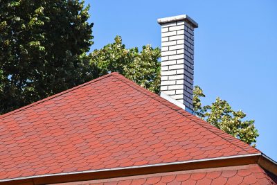 white chimney red roof