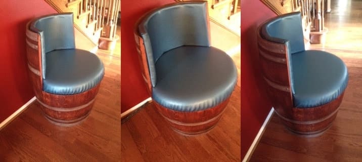 Wine Barrel Chair DIY